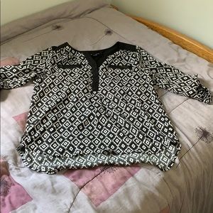 Black & White Blouse